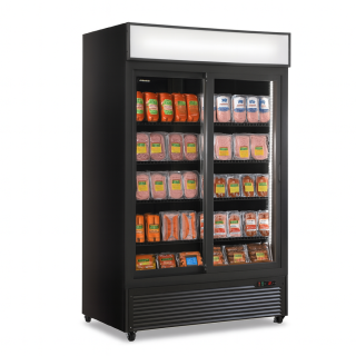 SELF SERVICE ΣΥΝΤΗΡΗΣΗ CL 1300 V2GC SL- ΜΑΥΡΟ  ΜΕ ΣΥΡΟΜΕΝΕΣ ΠΟΡΤΕΣ / SLIDING DOUBLE KLIMAITALIA