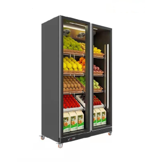 SELF SERVICE ALG FV Μαναβικής 1.10 x 0.635 x 1.98 TN2 FGD PLUG IN NO FROST  (ΜΑΥΡΟ)