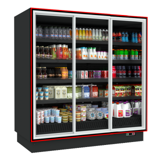 SELF SERVICE BALI S 2.00 x 0.75 x 2.20 SLD ΣΥΡΟΜΕΝΕΣ ΠΟΡΤΕΣ ΔΙΠΛΗΣ ΥΑΛΩΣΗΣ
