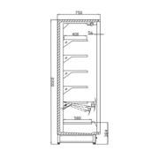 ΨΥΓΕΙΟ SELF SERVICE BALI S 2.00 x 0.75 x 2.20 SLD ΣΥΡΟΜΕΝΕΣ ΠΟΡΤΕΣ ΔΙΠΛΗΣ ΥΑΛΩΣΗΣ