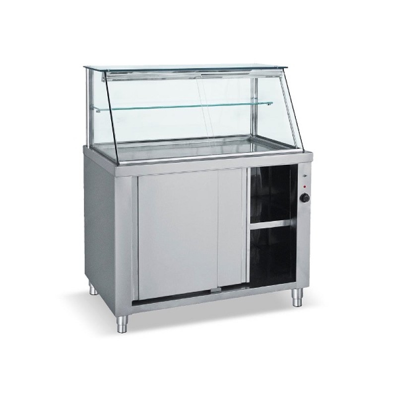 ΕΠΙΔΑΠΕΔΙΑ INOX ΘΕΡΜΑΙΝΟΜΕΝΗ ΒΙΤΡΙΝΑ HD 110 1.10 x 0.70 x 1.30