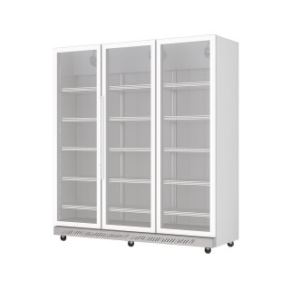 ΨΥΓΕΙΟ ΒΙΤΡΙΝΑ ΖΑΧΑΡΟΠΛΑΣΤΕΙΟΥ ECO WR-02-16/18 1.80 x 0.60 x 2.01 ΛΕΥΚΟ