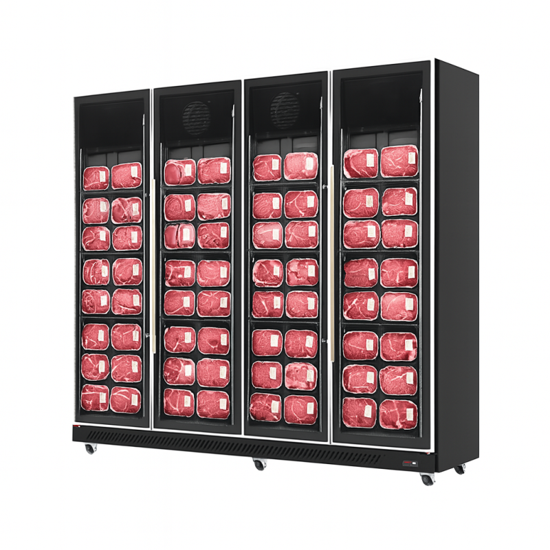 ΨΥΓΕΙΟ ALG-R MT Κρεάτων 2.50 x 0.71 x 2.05 TN4 FGD INVERTER PLUG IN NO FROST (ΜΑΥΡΟ)