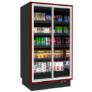 SELF SERVICE BALI S 1.00 x 0.75 x 2.20 SLD ΣΥΡΟΜΕΝΕΣ ΠΟΡΤΕΣ ΔΙΠΛΗΣ ΥΑΛΩΣΗΣ