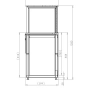 HAWAII B  ΒΙΤΡΙΝΑ ΑΡΤΟΠΟΙΕΙΟΥ - ΖΑΧΑΡΟΠΛΑΣΤΕΙΟΥ θερμαινόμενη 1.000 x 0.65 x 1.35