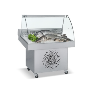 ΒΙΤΡΙΝΑ ΨΥΧΟΜΕΝΗ ΨΑΡΙΕΡΑ FO 110 INOX 1.10 x 0.85 x 1.25