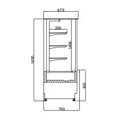 HAWAII S ΒΙΤΡΙΝΑ ΑΡΤΟΠΟΙΕΙΟΥ - ΖΑΧΑΡΟΠΛΑΣΤΕΙΟΥ ΨΥΧΟΜΕΝΗ 1.60 x 0.65 x 1.60