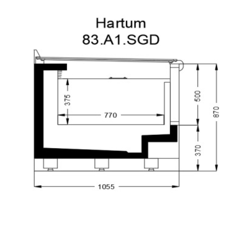 ΒΟΥΤΑ ΚΑΤΑΨΥΞΗ HARTUM 2.60 x 1.055 x 0.87 ME ΣΥΡΟΜΕΝΑ / REMOTE /ΧΩΡΙΣ ΜΗΧΑΝΗ