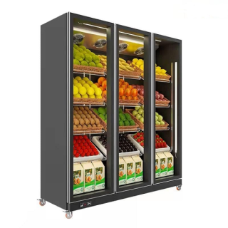 SELF SERVICE ALG FV Μαναβικής 1.68 x 0.60 x 1.98 TN3 FGD PLUG IN NO FROST  (ΜΑΥΡΟ)