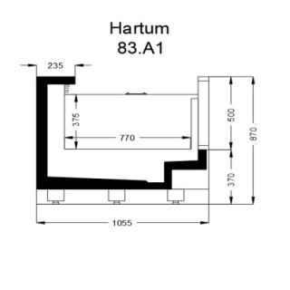 ΒΟΥΤΑ ΚΑΤΑΨΥΞΗ HARTUM ΑΝΟΙΧΤΗ 3.85 x 1.055 x 0.87 REMOTE /ΧΩΡΙΣ ΜΗΧΑΝΗ