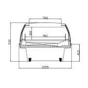 ΨΥΓΕΙΟ ΒΙΤΡΙΝΑ ΠΡΟΒΟΛΗΣ NEVIS 1.250-1.500 MΕ ΣΥΡΟΜΕΝΑ ΠΟΡΤΑΚΙΑ, PLUG IN