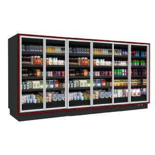 ΨΥΓΕΙΟ SELF SERVICE BALI K 3.85 x 0.75 x 2.20 DGD ME ΑΝΟΙΓΟΜΕΝΕΣ ΠΟΡΤΕΣ/ REMOTE/ ΧΩΡΙΣ ΜΗΧΑΝΗ