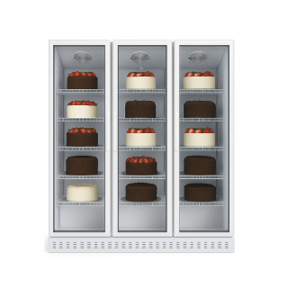 ΨΥΓΕΙΟ ΒΙΤΡΙΝΑ ΖΑΧΑΡΟΠΛΑΣΤΕΙΟΥ ECO WR-02-16/18 1.80 x 0.60 x 2.01 ΛΕΥΚΟ