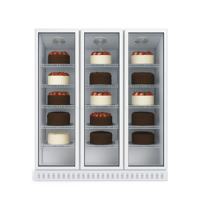 ΨΥΓΕΙΟ ΒΙΤΡΙΝΑ ΖΑΧΑΡΟΠΛΑΣΤΕΙΟΥ ECO WR-02-16/18 1.80 x 0.60 x 2.01 ΛΕΥΚΟ