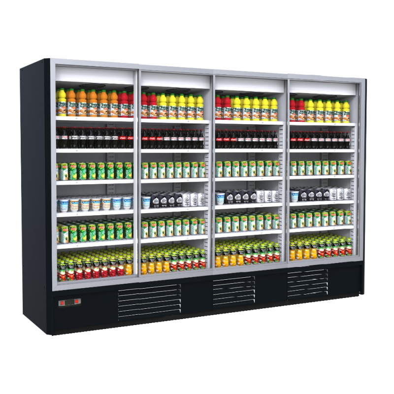 SELF SERVICE MENORCA SLIM Διπλή Συρόμενες Πόρτες 2.50 x 0.65 x 2.05  ME ΕΣΩΤΕΡΙΚΟ ΜΟΤΕΡ/ PLUG IN