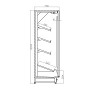 ΨΥΓΕΙΟ SELF SERVICE BALI FV K Μαναβικής 3.20 x 0.75 x 2.20-ΑΝΟΙΓΟΜΕΝΕΣ ΠΟΡΤΕΣ/ REMOTE/ ΧΩΡΙΣ ΜΗΧΑΝΗ