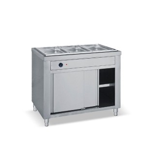 ΕΠΙΔΑΠΕΔΙΟ INOX ΜΠΑΙΝ ΜΑΡΙ ΧΩΡΙΣ ΒΙΤΡΙΝΑ MDΧ 106  1.06 x 0.70 x 0.85
