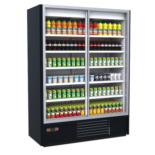 SELF SERVICE MENORCA SLIM Διπλή Συρόμενες Πόρτες 1.20 x 0.65 x 2.05  ME ΕΣΩΤΕΡΙΚΟ ΜΟΤΕΡ/ PLUG IN