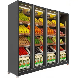 SELF SERVICE ALG FV Μαναβικής 2.24 x 0.635 x 1.98 TN4 FGD PLUG IN NO FROST  (ΜΑΥΡΟ)