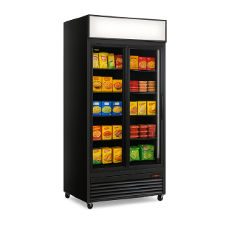 SELF SERVICE ΣΥΝΤΗΡΗΣΗ CL 801 V2GC SL 0.94 x 0.615 x 1.983 - ΜΑΥΡΟ ΜΕ ΣΥΡΟΜΕΝΕΣ ΠΟΡΤΕΣ/ SLIDING DOUBLE KLIMAITALIA