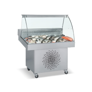 ΒΙΤΡΙΝΑ ΨΥΧΟΜΕΝΗ ΨΑΡΙΕΡΑ FO 150 INOX 1.50 x 0.85 x 1.25