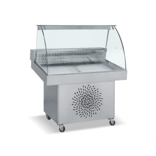 ΒΙΤΡΙΝΑ ΨΥΧΟΜΕΝΗ ΨΑΡΙΕΡΑ FO 110 INOX 1.10 x 0.85 x 1.25