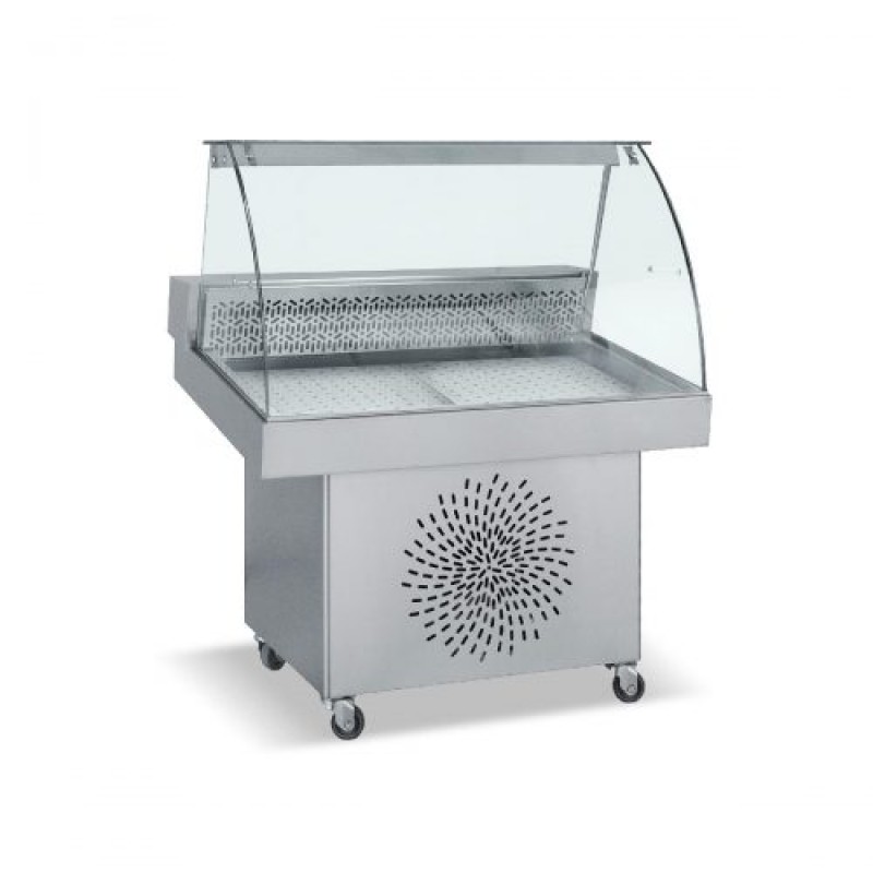 ΒΙΤΡΙΝΑ ΨΥΧΟΜΕΝΗ ΨΑΡΙΕΡΑ FO 110 INOX 1.10 x 0.85 x 1.25
