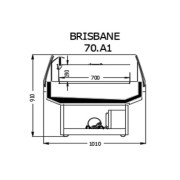ΨΥΓΕΙΟ ΒΙΤΡΙΝΑ ΠΡΟΒΟΛΗΣ BRISBANE  2.00 x 1.00 x 0.91 ΜΕ ΚΟΥΡΤΙΝΕΣ ΝΥΚΤΟΣ PLUG IN / ΜΕ ΜΟΤΕΡ