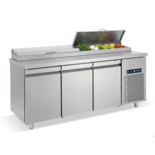 ΨΥΓΕΙΟ ΣΑΛΑΤΩΝ ΧΩΡΙΣ ΒΙΤΡΙΝΑ/ 3 ΠΟΡΤΕΣ ΙΝΟΧ PIMG 185  1.85 x 0.70 x 0.85 / 0.95