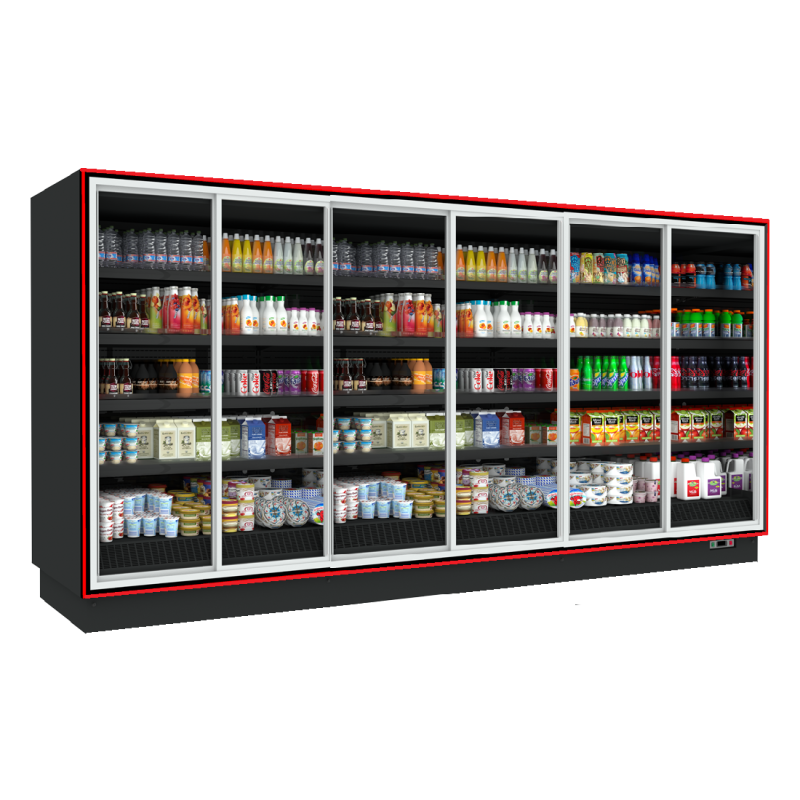 SELF SERVICE BALI S 3.85 x 0.75 x 2.20 SLD ΣΥΡΟΜΕΝΕΣ ΠΟΡΤΕΣ ΔΙΠΛΗΣ ΥΑΛΩΣΗΣ