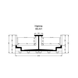 ΒΟΥΤΑ ΚΑΤΑΨΥΞΗ HANNA ΑΝΟΙΧΤΗ 2.60 x 2.00 x 0.87  REMOTE /ΧΩΡΙΣ ΜΗΧΑΝΗ