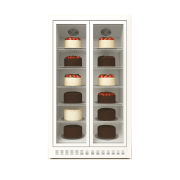 ΨΥΓΕΙΟ ΒΙΤΡΙΝΑ ΖΑΧΑΡΟΠΛΑΣΤΕΙΟΥ ECO WR-02-11/12 1.20 x 0.60 x 2.01 ΛΕΥΚΟ