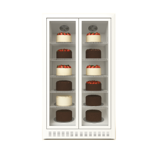 ΨΥΓΕΙΟ ΒΙΤΡΙΝΑ ΖΑΧΑΡΟΠΛΑΣΤΕΙΟΥ ECO WR-02-11/12 1.20 x 0.60 x 2.01 ΛΕΥΚΟ