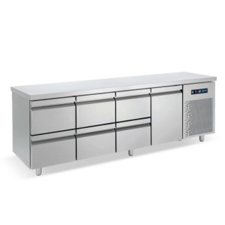 ΠΑΓΚΟΣ ΨΥΓΕΙΟ ΣΥΝΤΗΡΗΣΗ INOX PG 239 3S1P 2.39 x 0.70 x 0.85 cm ΜΕ 1 ΠΟΡΤΑ GN ΚΑΙ 6 ΣΥΡΤΑΡΙΑ