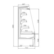 ΒΙΤΡΙΝΑ ΠΡΟΩΘΗΣΗΣ AZORES 1.00 x 0.76 x 1.80 PLUG IN