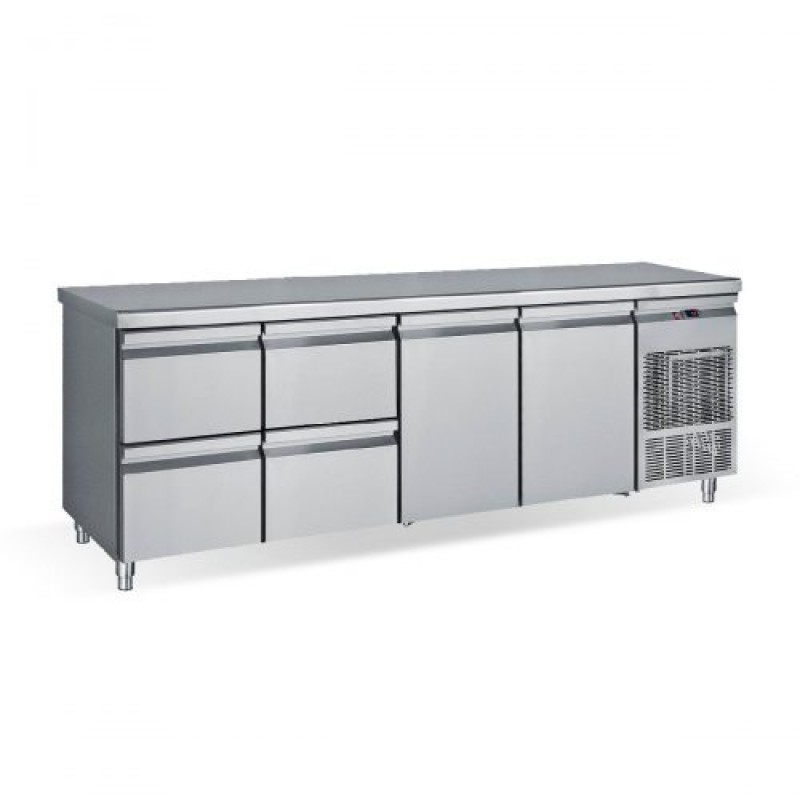 ΠΑΓΚΟΣ ΨΥΓΕΙΟ ΣΥΝΤΗΡΗΣΗ INOX PG 239 2S2P 2.39 x 0.70 x 0.85 cm ΜΕ 2 ΠΟΡΤΕΣ GN ΚΑΙ 4 ΣΥΡΤΑΡΙΑ