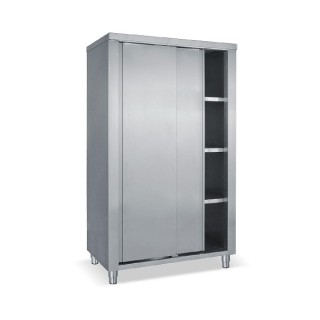 ΕΡΜΑΡΙΟ ΝΤΟΥΛΑΠΑ EE 140 INOX ΜΕ ΡΑΦΙΑ 1.40 x 0.70 x 2.00