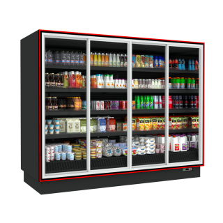 SELF SERVICE BALI S 3.20 x 0.75 x 2.20 SLD ΣΥΡΟΜΕΝΕΣ ΠΟΡΤΕΣ ΔΙΠΛΗΣ ΥΑΛΩΣΗΣ