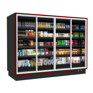SELF SERVICE BALI S 2.90 x 0.75 x 2.20 SLD ΣΥΡΟΜΕΝΕΣ ΠΟΡΤΕΣ ΔΙΠΛΗΣ ΥΑΛΩΣΗΣ