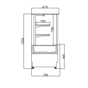 HAWAII N ΒΙΤΡΙΝΑ ΑΡΤΟΠΟΙΕΙΟΥ - ΖΑΧΑΡΟΠΛΑΣΤΕΙΟΥ Oυδέτερη 2.50 x 0.65 x 1.35