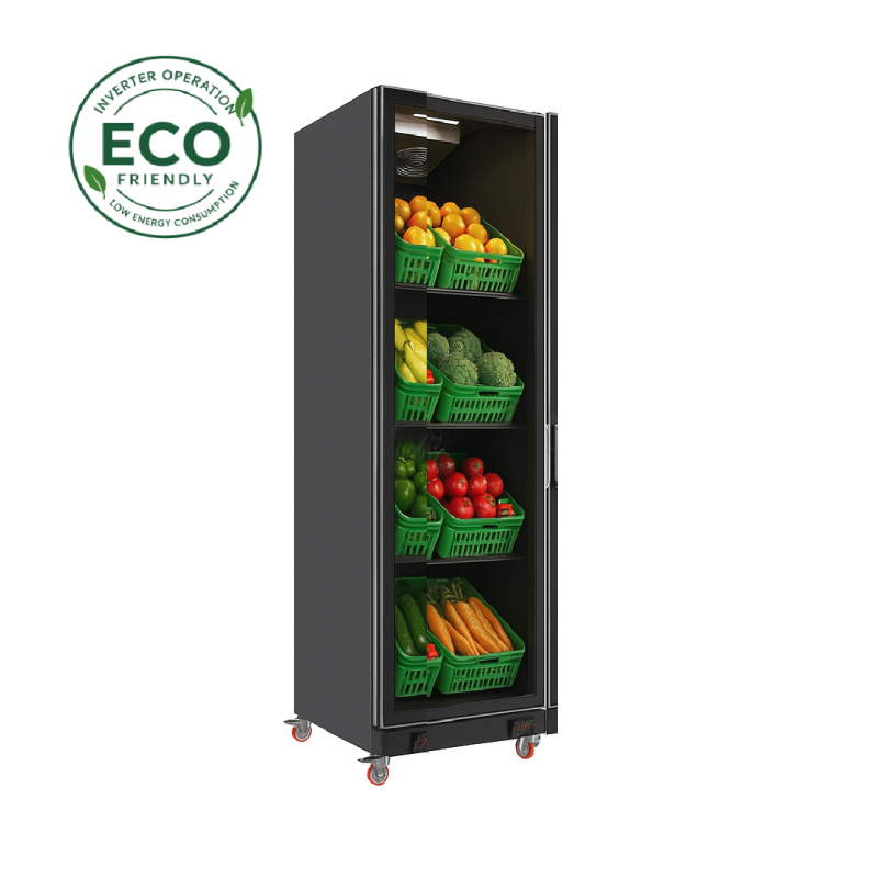 ΨΥΓΕΙΟ ALG-R FV Μαναβικής 0.635 x 0.71 x 2.05 TN1 FGD INVERTER PLUG IN NO FROST (ΜΑΥΡΟ)